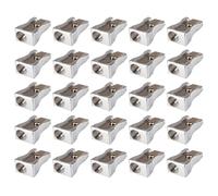 48 PCS - Silver Colour Metal Mini Pencil Sharpener - Durable and Portable Design Single Hole Aluminium Alloy Handheld Sharpener for All Pencil Sizes - Ideal for Adults and Kids.