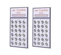 48 Pcs Silver Metal Fastener,6mm Buttons Mini Sew-on Snap Buttons Press Studs Button Sewing for DIY Doll Clothes, Clothing Accessories Fasteners Sewing Notions and Supplies