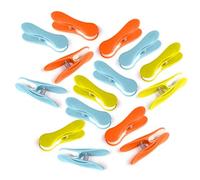 48 Pcs Soft Grip Coloured Laundry Pegs - Rust Resistant Plastic Pegs for Washing Line - Multicolour Extra Strong Clothes Clips