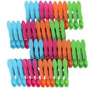 48 Pcs Strong Plastic Clothes Pegs - Non-Slip Laundry Clips with Durable Spring for Washing Line, Indoor & Outdoor Use (Multicolor)