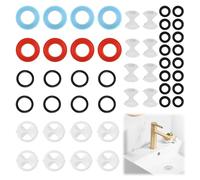 48 Pcs Tap Washers Assorted UK,O Rings for Mixer Taps,Tap Washers for Mixer Taps,Tap Washer for Kitchen Sink Leaking Tap Repair
