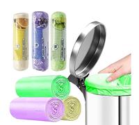 48 Pedal Bin Liners - 50 Litre Capacity, 3 Rolls of 16, Slightly Scented Bin Bags with Tie Handles for more Secure Fastening, Durable and Leakproof