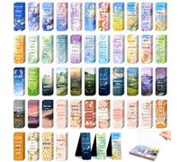 48 Piece Bible Verse Magnetic Bookmarks - Christian Scripture Inspirational Book Marks with Boxes - Religious Motivational Book Marker Prayer Page Clips for Women & Men Reading Gifts