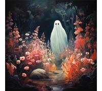 48 Piece Jigsaw Puzzles for Adults Abstract Floral Ghosts, Fun Challenges, Educational Games, Difficult Jigsaw Puzzles for Adults, Puzzle 48 Pieces