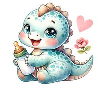 48 Piece Jigsaw Puzzles for Adults Cartoon Dinosaur, Fun Challenges, Educational Games, Difficult Jigsaw Puzzles for Adults, Puzzle 48 Pieces