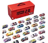 48-Piece Pull Back Toy Cars - Small Vehicles | Assorted Mini Die-Cast Car Set, for Boys and Girls, Birthday Socks, Displays, Home Decorations, Gioch Room