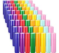 48 Pieces 5ml Empty Lip Gloss Tubes Rotatable Lip Balm Container Tubes Refillable Lip Gloss Bottles Plastic Empty Lip Balm Containers Lipstick Tubes DIY Lip Gloss Balm Tube Holder, 8 Colors