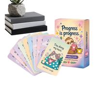 48 Pieces Kids Affirmation Card Set, Daily Inspiring Breath Flash To Build Confidence And Mindset, Cute Self-Esteem Learning Tool | Home Use