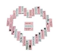 48 Pieces Naughty Block Tower Game, Couples Stacking Tower Blocks, Valentine's Day Stacking Tower Block Game, Wooden Couples Games for Adults,6 languages available