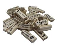 48 Pieces Naughty Block Tower Game, Couples Stacking Tower Blocks, Valentine's Day Stacking Tower Block Game, Wooden Couples Games for Adults,