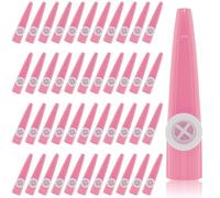 48 Pieces Plastic Kazoos, Kazoo Musical, Good Companion for Guitar Violin Piano Keyboard Ukulele, Gift for Christmas Gifts Party Favors. (Pink)