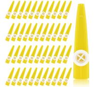 48 Pieces Plastic Kazoos, Kazoo Musical, Good Companion for Guitar Violin Piano Keyboard Ukulele, Gift for Christmas Gifts Party Favors. (Yellow)