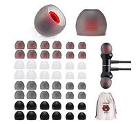 48 Pieces Silicone Ear Tip Replacement Headphone Tip Ear Tip S, M, L 3 Sizes Headphone Accessories in-Ear Replacement Pad with Storage Bag