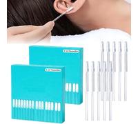 48 Pièces Sticky Ear Cleaning Stick | Portable Earpick | Washable Resin Tip Earwax Removal Tool | Soft Head Ear Wax Removal Stick | Gentle Does Not Harm Ears Care for Adults Children Elderly