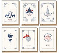 48 Recycled, Eco Friendly, Contemporary Christmas Cards
