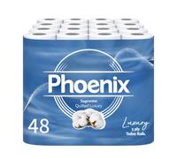 48 Roll Phoenix Soft Supreme Luxury Quilted 3 Ply Non-Fragranced Toilet Rolls