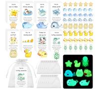 48 Sets Employee Appreciation Gifts for Coworkers Thank You Gift Bulk Inspirational Greeting Cards Funny Luminous Resin Ornament Emotion Support Gifts Leaving Gift for Colleagues Teacher Team Nurse