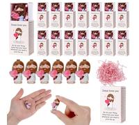 48 Sets Pocket Jesus Loves You Figures Christian Gifts Bulk Little Jesus Figures With Match Storage Box, Small Religious Figurines For Sunday School Church Members Party Favors Religious Gifts