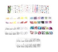 48 Sheets Butterfly Nail Art Decals Rhinestone Transfer Paper | Easy Salon-like Effect for Beginners, Fingernails and Natural Nails, Party and Special Events