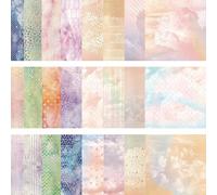 48 Sheets Floral Scrapbook Paper，6x6 Inch Vintage Patterned Craft Paper for Scrapbooking, Decoupage, Card Making, DIY Journaling and Photo Albums (Retro)