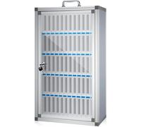 48-Slot Wall-Mounted Phone Locker & Desktop rage Cabinet for School/Office Secure Locking Box with Carry Handle nize Devices & Space-Saving Solution