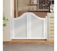 48" Solid Cafe DoorsSturdy Sa SleOpen Auto CloseIdeal for Kitchen Hallway CounterWhite 36" & 48" Widths Available
