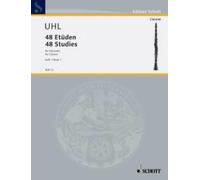48 Studies clarinet (intermediate - advanced) Uhl Schott Music Saddle-wire stitc