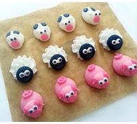 48 Sugar Mini Farm Animals- Gorgeous, Edible and Handmade with Love in The UK!