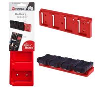 48 Tools Battery Holder Mount for Hilti Nuron 22V Battery Holder | UV-Stabilized ABS for Indoor & Outdoor Use | Secure Wall & Tool Mount for Hilti 22V Batteries | Heavy-Duty & Easy Access