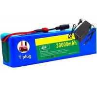 48 V 30 Ah 13S3P Lithium Ion Battery for Electric Bike, with Integrated BMS and 54.6 48 V 30 Ah, XT60+DC