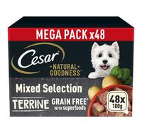 48 x 100g Cesar Natural Goodness Grain Free Adult Dog Food Trays Mixed Terrine