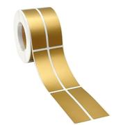 48 x 15 mm Scratch Off Sticker Sheets, Scratch Card Stickers, Make Your Own Scratch Cards, DIY Scratch Stickers, Self Adhesive Scratch Off Labels, Gold and Silver, 500 Pieces