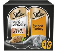 48 X 37.5G Sheba Perfect Portions Turkey Chunks In Gravy