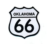 48 x 48 mm Sew-On Patch USA Oklahoma Route 66 Mother Road/a