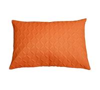 Homescapes Ultrasonic Quilted Embossed Cushion Cover in Orange | Size: 50 cm x 75 cm Homescapes Orange 50 cm x 75 cm