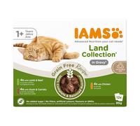 48 x 85g IAMS Advanced Nutrition Grain Free Wet Cat Food 36 + 12 Free! * - Land Collection in Gravy (48 x 85g)