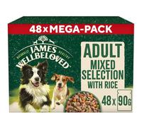 48 X 90G James Wellbeloved Adult Wet Dog Food Mixed Selection In Gravy Pouch