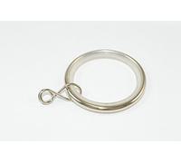48 x Chromed Steel Silent Curtain Rod Rings Loose Eye 35mm ID 42mm OD