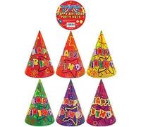 48 x Happy Birthday Cone Hats