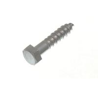 48 x Hexagon HEX Head Coach Screw BZP ZINC Plated Steel Fixing M6 X 30MM