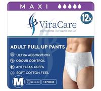 48 x Maxi Incontinence Pants Women & Men | Adults Diapers | Ultra Absorption and Soft-Stretch Waistband | Adults Pull Up Pants | Waist Size Medium 65-135 cm | (4 Packs of 12, Medium)