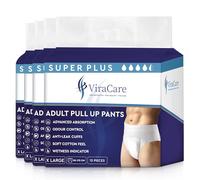 48 x Super Plus Incontinence Pants Women & Men | Adults Nappies | Advanced Absorption and Soft-Stretch Waistband | Adults Pull Up Pants | Waist Size X Large 95-175 cm | (4 Packs of 12)