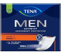 48 x TENA Men Level 3 Active Fit Discreet Absorbent Protector Pads 3 x Pack 16