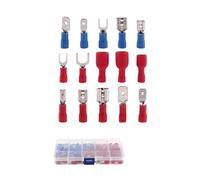 480/300/280PCS Insulated Cable Connector Electrical Wire Crimp Spade Butt Ring Fork Set Ring Lugs Rolled Terminals Assorted Kit(140PCS)