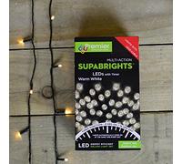 480 LED (38.3m) Premier Supabright LED Christmas Lights with Timer - Warm White