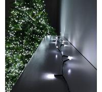 480 LED 38.3m Premier SupaBrights Indoor Outdoor Christmas Multi Function Mains Operated String Lights with Timer in Cool White Samuel Alexander White One Size