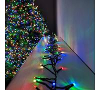 Samuel Alexander 480 LED 6.2m Premier Clusterbrights Indoor Outdoor Multifunction Mains Operated Christmas Cluster Lights with Timer in Multicoloured
