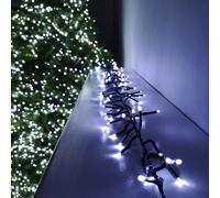 Premier - Multi Action Supabrights Cluster Lights With Timer - 480 LED White/Green