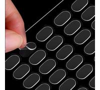 480 Pcs Clear Museum Gel,No Trace Super Sticky Putty Waterproof,Double Sided Adhesive Sticky Dots for crafts,wall adhesive,art projects,displaying collectibles(Transparent,8 x 13mm)