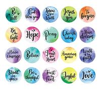 480 Pcs Jesus Stickers Inspirational Bulk Christian Bible Verse Stickers Bible Journaling Decals Religious Classroom Party Supplies Faith Tags for Water Bottle Scrapbook Envelope Adult(Cute Styles)